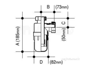 Osma Above Ground Drainage -  5v816w White Osma 11/2 Inch Resealing Trap