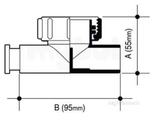 Osma Above Ground Drainage -  5v836w White Osma Wasteflow Tee 2-way