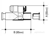 Osma Above Ground Drainage -  5v837w White Osma Wasteflow Tee 4-way
