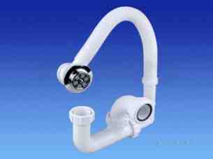 Osma Above Ground Drainage -  5v859w White Osma 40mm Bath Trap 11/2wf