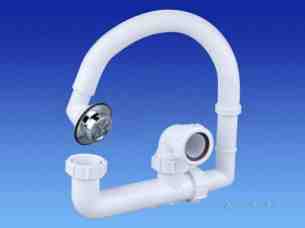 Osma Above Ground Drainage -  Osma 40mm Bath Trap Ext Body 5v860w