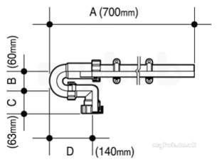 Osma Above Ground Drainage -  Osma 5v870w White 11/2wash-mc P Tr Plus Pipe