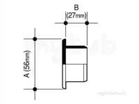 Osma Push Fit Wastes -  Osma 5w292w 40mm Access Plug 5w292 W