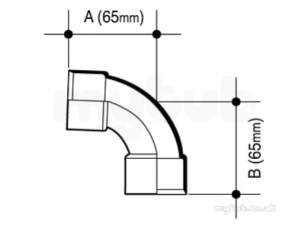 Osma Above Ground Drainage -  5z161 40mm Bend 87.5 Deg Black Abs