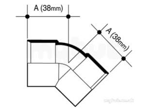 Osma Above Ground Drainage -  5z163g Grey Osma 135d Bend 11/2 5z163 G