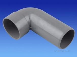 Osma Above Ground Drainage -  4z260 32mm Spigot Bend 90 Deg Black Abs
