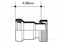 Osma Above Ground Drainage -  5z365g Grey Osma Comp Conn 5z365 G