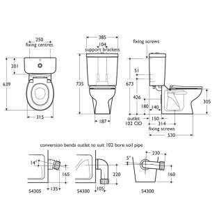 Armitage Shanks Commercial Sanitaryware -  Armitage Shanks Contour 21 School Cc Cistern Plus Push Button S3064