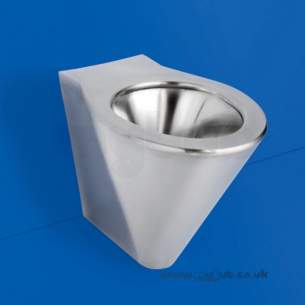 Armitage Shanks Commercial Sanitaryware -  Armitage Shanks Perth2 Btw Bwl Hp Pol S/s No Seat Holes S3439my