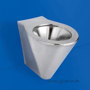 Armitage Shanks Commercial Sanitaryware -  Armitage Shanks Perth2 Btw Bwl Hp Pol S/s No Seat Holes