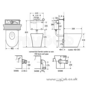 Armitage Shanks Commercial Sanitaryware -  Armitage Shanks S3109 Sentry Wc Pan Fashion Grey