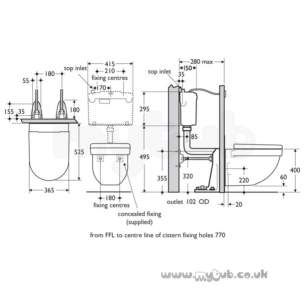 Ideal Standard Washpoint -  Ideal Standard Washpoint R3426 Wall Hung Ho Pan White