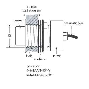 Armitage Plastic Cisterns -  Armitage Shanks S4489 Pneu P/button Conceala 400cp