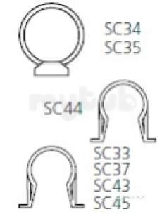 Polypipe Soil -  110mm Plastic Pipe Bracket Sc43-b