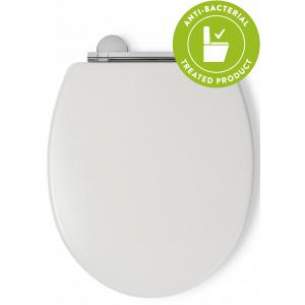 Croydex Toilet Seats -  Lugano Moulded Wood Flexifix Toilseat Wh