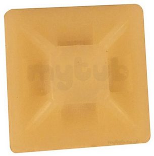Swa Fixing Bands and Cable Ties -  Specialised Wiring Accesories Cable Tie Mount 19 X 19mm Natural