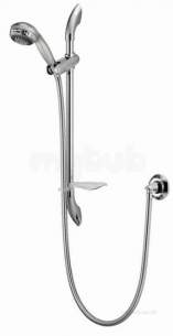 Aqualisa Showers -  Aqualisa Varispray 99.40.21 Adjustable Head White/chrome Plated