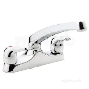 Pegler Contract Brassware -  Pegler Yorkshire Leger L521 Deck Sink Mixer Cp