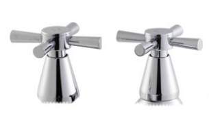 Roca Brassware -  Danube-n Chrome Plated Crossheads Chrome