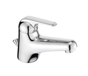 Pegler Luxury Bathroom Brassware -  Loko 4g4061 Sl Mono Basin Mix-click Waste