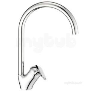 Pegler Luxury Bathroom Brassware -  Loko 4g4066 Sl S/a Mono Sink Mixer