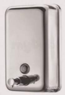 Delabie Dispensers -  Delabie Hypereco Liquid Soap Disp 1.2l 304 St Steel Satin Finish