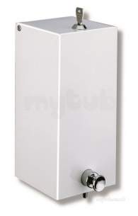 Delabie Dispensers -  Delabie Liquid Soap Dispenser 1l White Epoxy
