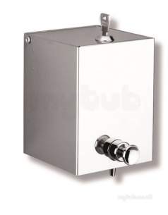 Delabie Dispensers -  Delabie Liquid Soap Dispenser 0.5l Polished Stainless Steel