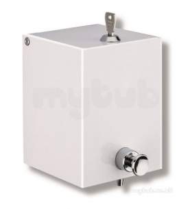 Delabie Dispensers -  Delabie Liquid Soap Dispenser 0.5l White Epoxy