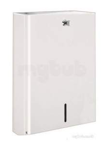 Delabie Dispensers -  Delabie Folded Paper Towel Dispenser White Epoxy