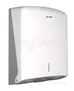 Delabie Dispensers -  Delabie Hypereco Folded Paper Towel Dispenser White Abs