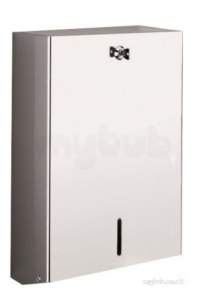 Delabie Dispensers -  Delabie Folded Paper Towel Dispenser Stainless Steel Satin Finish