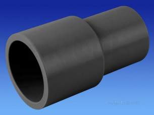Wavin Blue and Black Large Bore Pipe -  Jet Pe-100 Reducer Bk 180x125 11 P/e 33181612