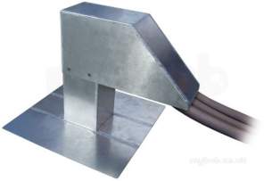 On Roof Support Systems -  Big Foot Single Outlet Swan Neck 125 X 250mm