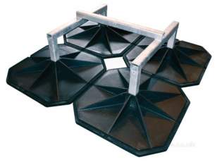 On Roof Support Systems -  Big Foot Heavy Duty Cube With Feet 600 X 450mm