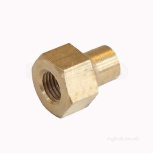 Brass Fittings -  Bullfinch Lgl N4-4 Flared Nut Long 1/4 Inch