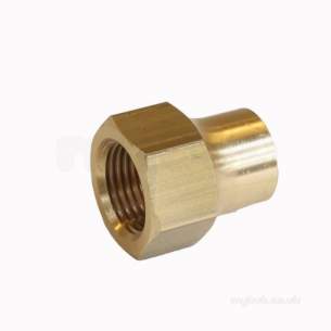 Brass Fittings -  Bullfinch Lgl N4-8 Flared Nut Long 1/2 Inch