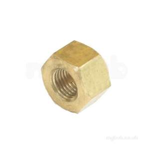 Brass Fittings -  Bullfinch Lgl Flared Cap Nut 1/4 Inch