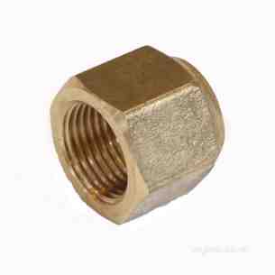 Brass Fittings -  Bullfinch Lgl Short Flared Nut 5/8 Inch