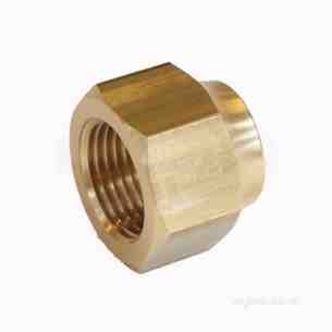 Brass Fittings -  Bullfinch Lgl Short Flared Nut 1/2 Inch