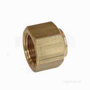 Brass Fittings -  Bullfinch Lgl Flared Short Reducing Nut 5/8 X 1/2 Inch