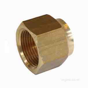 Brass Fittings -  Bullfinch Lgl Flared Short Reducing Nut 7/8 X 3/4 Inch