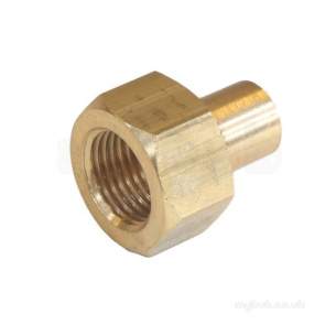 Brass Fittings -  Bullfinch Lgl Flared Reducing Nut Long 3/8 X 1/4 Inch