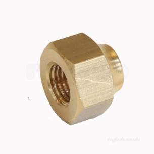 Brass Fittings -  Bullfinch Lgl Short Flared Nut 1/4 Inch