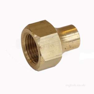 Brass Fittings -  Bullfinch Lgl Flared Reducing Nut Long 1/2 X 3/8 Inch