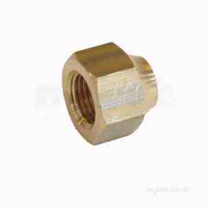Brass Fittings -  Bullfinch Lgl Short Flared Nut 5/16 Inch
