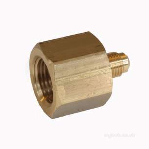 Brass Fittings -  Bullfinch Lgl U3-4d Connector Male Flared X National Pipe Thread Fuel 1/4 X 1/2 Inch