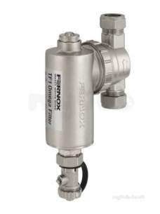 Fernox Water Treatment Devices -  Omega Tf1 Filter 22mm/slipsocket Connect