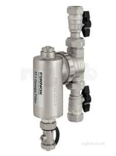 Fernox Water Treatment Devices -  Omega Tf1 Filter 28mm/valve Connections