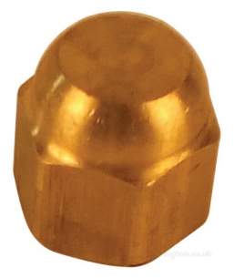 Brass Fittings -  Refcom Flare Cap Nut 5/16 N5-5